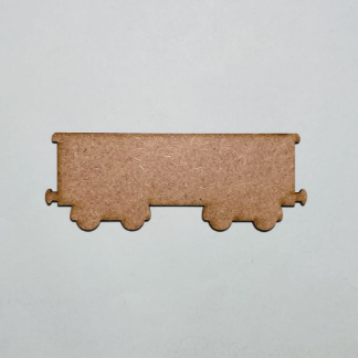Laser Cut Wooden Boxcar Shape For Crafts Free Vector