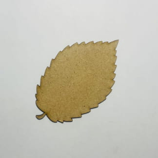 Laser Cut Unfinished Wooden Elm Leaf Cutout Free Vector
