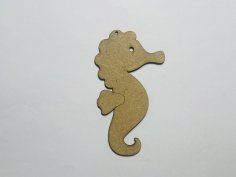 Laser Cut Seahorse Wood Cutout Shape Free Vector