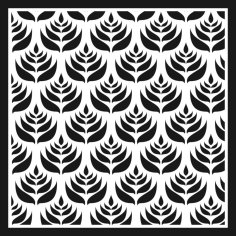 Floral Pattern Jali Design For CNC Laser Cutting Free Vector