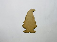 Laser Cut Wood Gnome Cutout Gnome Shape Unfinished Free Vector