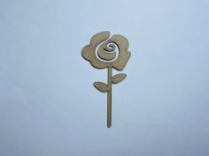 Laser Cut Flower Cutout Free Vector