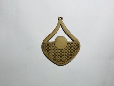 Laser Cut Wood Pendant Necklace Free Vector